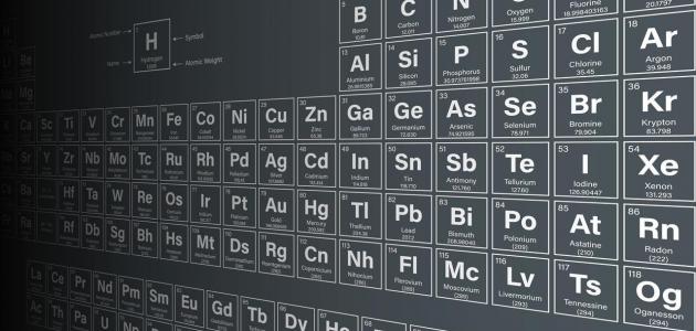 بحث عن الجدول الدوري وكيفية ترتيب عناصره